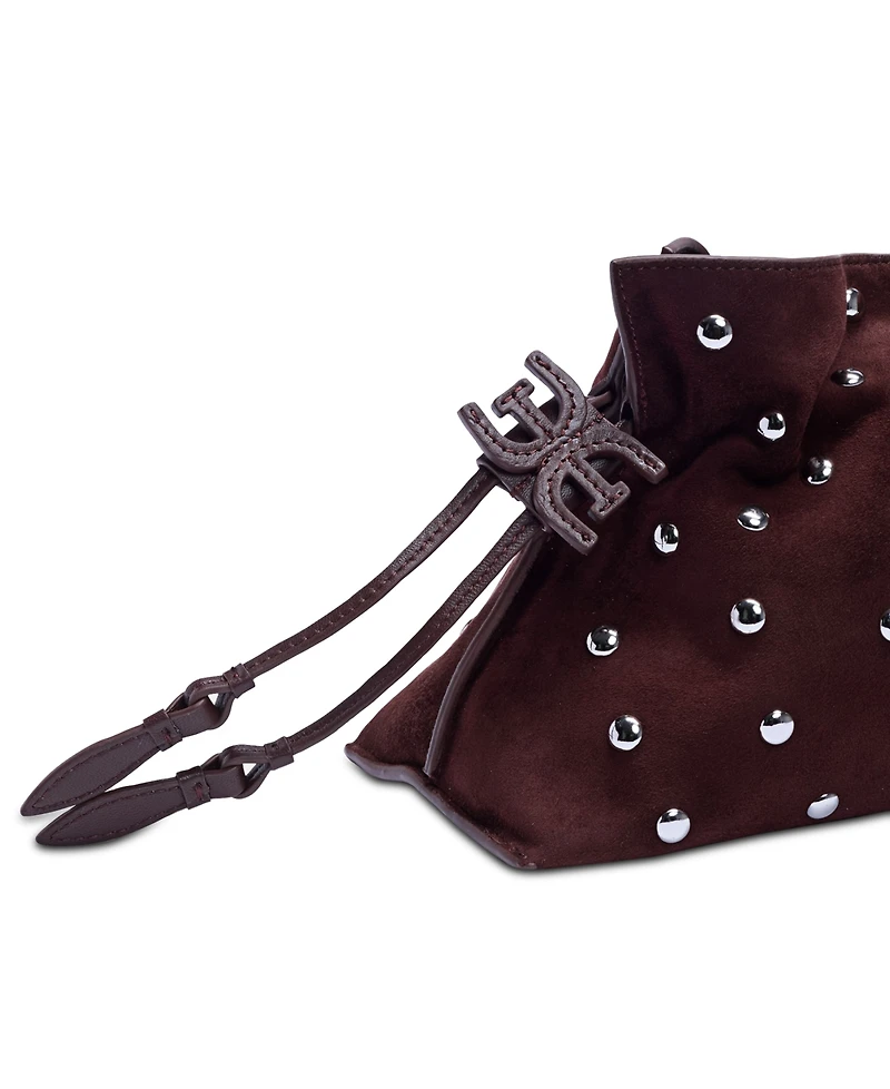 Sam Edelman Poppy Oversized Leather Drawstring Clutch