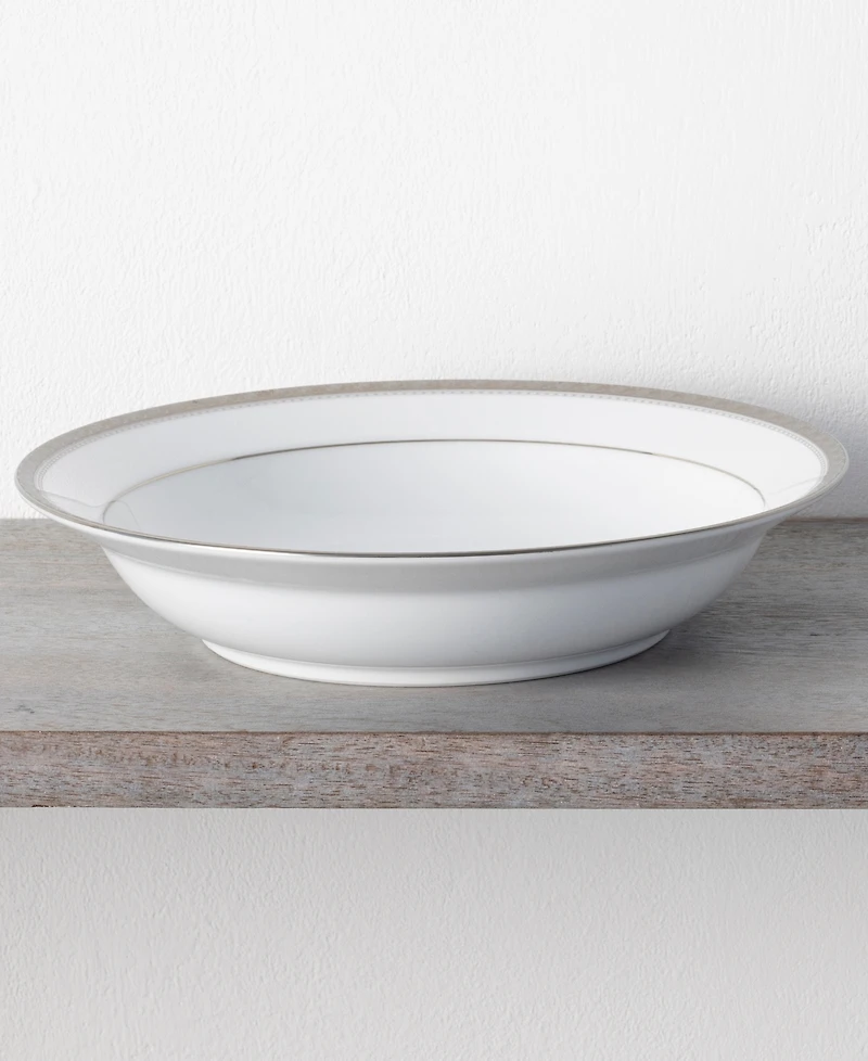 Noritake Charlotta Platinum 4-Pc. Rim Dinner Bowl Set, Service for 4