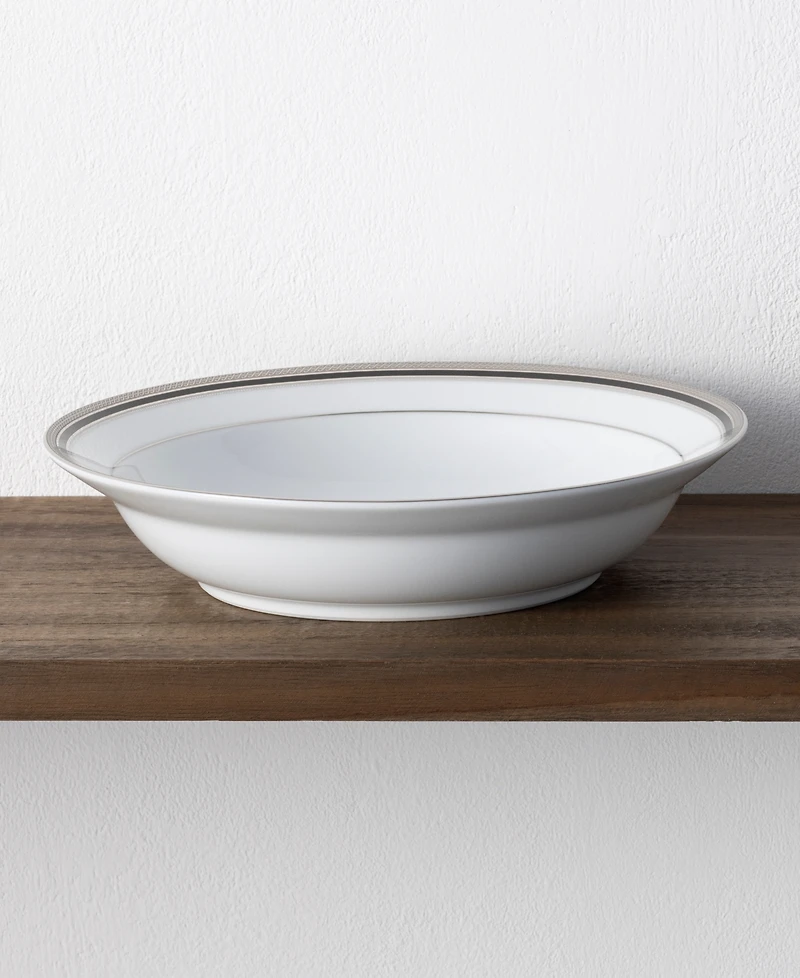 Noritake Austin Platinum 4-Pc. Rim Dinner Bowl Set, Service for 4