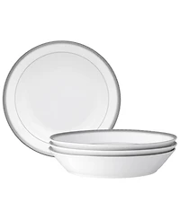 Noritake Charlotta Platinum 4-Pc. Coupe Dinner Bowl Set, Service for 4