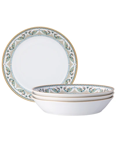 Noritake Serene Garden 4-Pc. Coupe Dinner Bowl Set, Service for 4