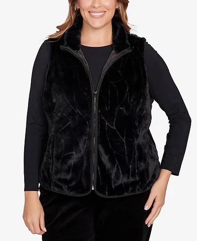 Hearts Of Palm Plus Solid Polyester Vest