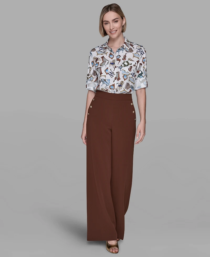 Karl Lagerfeld Paris Women's Print Top