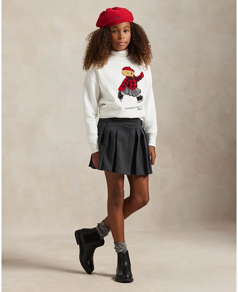 Polo Ralph Lauren Girls 7-16 Bear Boxy Sweatshirt