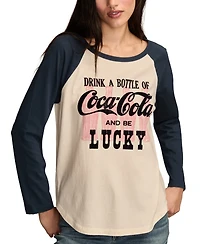 Lucky Brand Women's Drink A Bottle Coca Cola Crew Neck T-Shirt