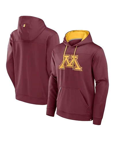 Fanatics Men's Maroon Minnesota Golden Gophers Defender Dot Faded Primary Pullover Hoodie