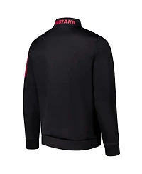 Colosseum Men's Black Indiana Hoosiers Mainframe Quarter-Zip Fleece Jacket