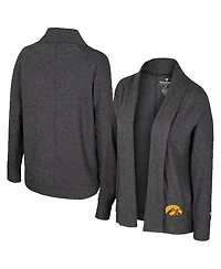 Colosseum Women's Charcoal Iowa Hawkeyes Dash Cardigan
