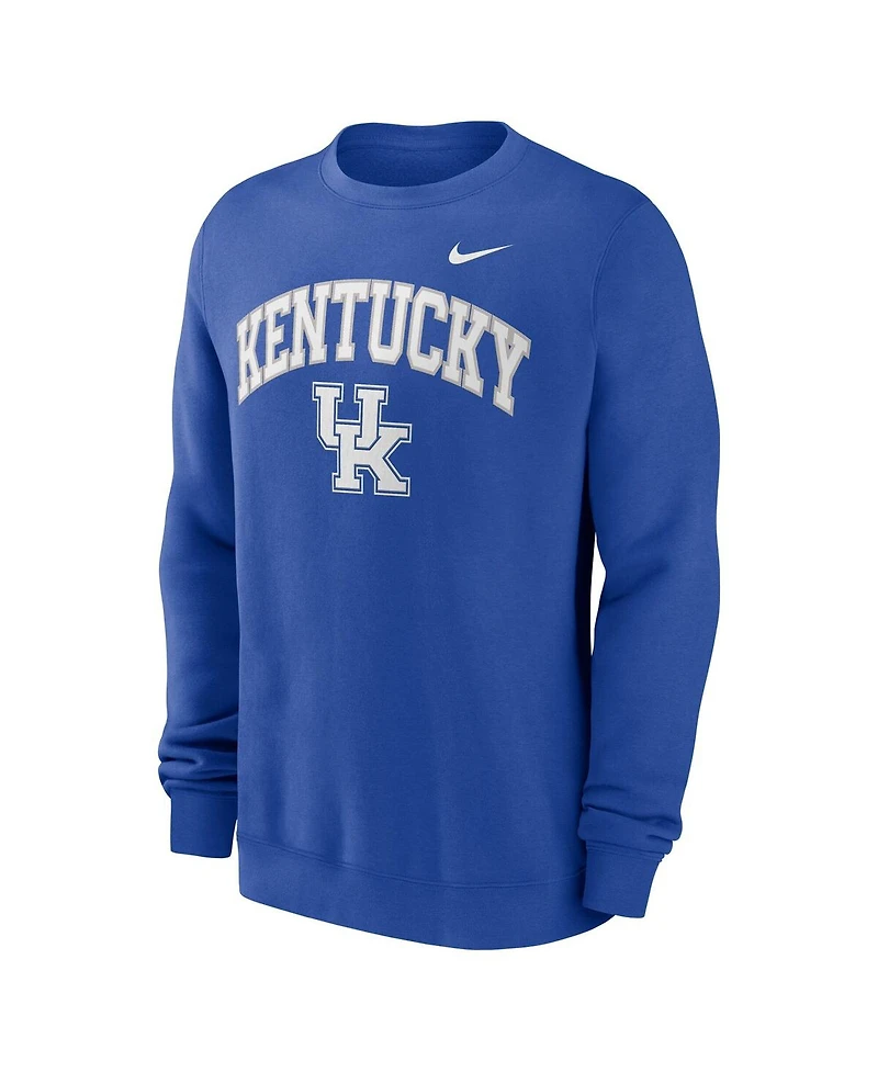 Nike Men's Royal Kentucky Wildcats Arch Pullover Sweatshirt