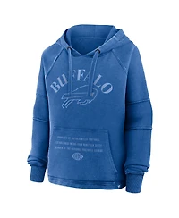 Fanatics Women's Royal Buffalo Bills Oversized Raglan Gridiron Hoodie