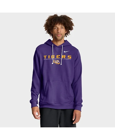 Nike Men's Purple Lsu Tigers 2025 Sideline Standard Issue Dri-fit Hoodie