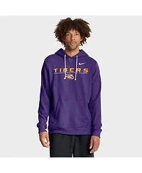Nike Men's Purple Lsu Tigers 2025 Sideline Standard Issue Dri-fit Hoodie