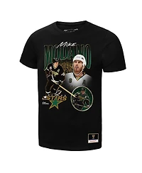 Mitchell & Ness Men's Mike Modano Black Dallas Stars Player Collage Name Number T-Shirt