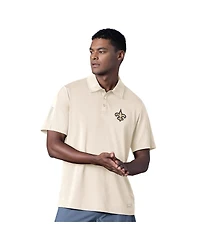 Msx by Michael Strahan Men's Cream New Orleans Saints Tournament Polo Shirt