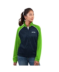 G-iii 4Her by Carl Banks Women's College Navy Seattle Seahawks Replay Full-Zip Track Jacket