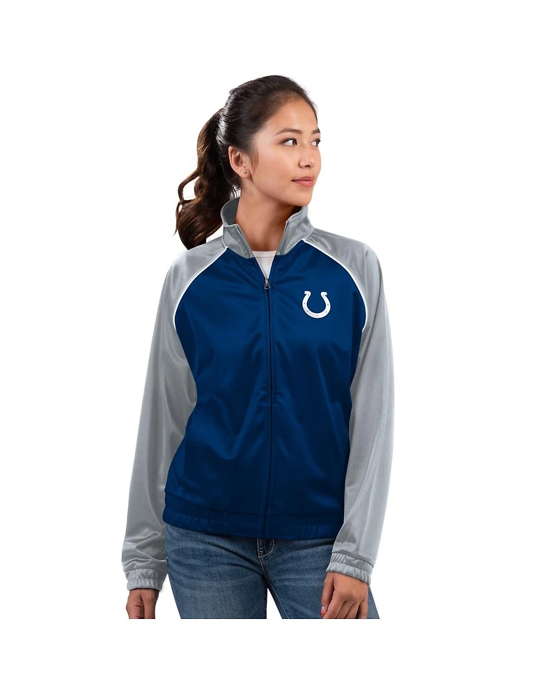 G-iii 4Her by Carl Banks Women's Royal Indianapolis Colts Replay Full-Zip Track Jacket