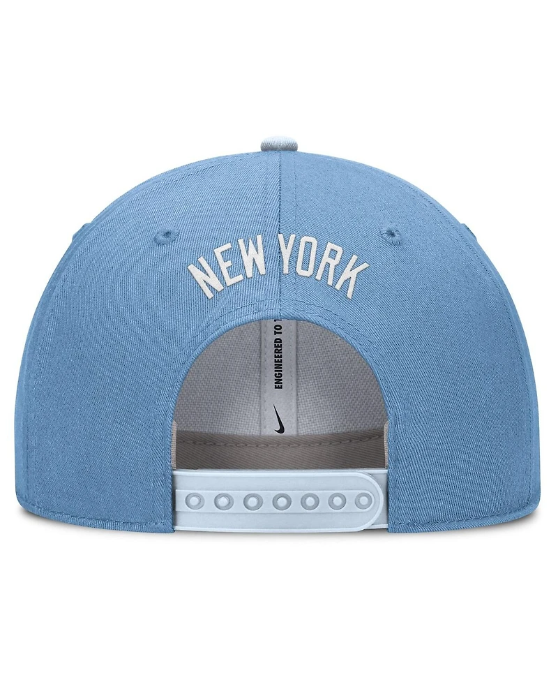Nike Men's Light Blue New York Yankees Rise Dri-Fit Adjustable Hat