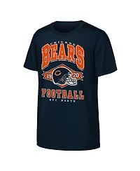 Outerstuff Big Boys and Girls Navy Chicago Bears Kick Off T-Shirt