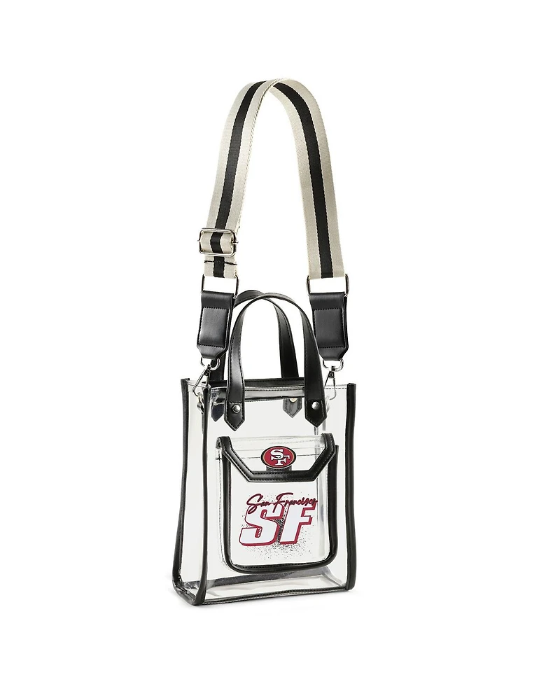 Wear by Erin Andrews San Francisco 49ers Clear Stadium Crossbody Purse with Coin Pouch