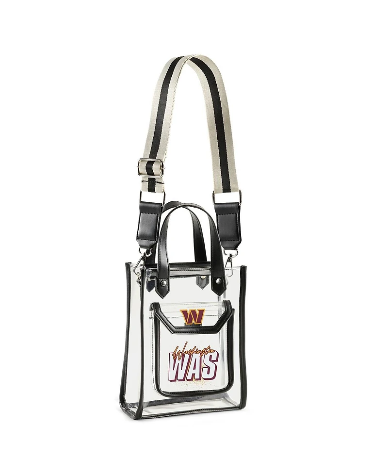 Wear by Erin Andrews Washington Commanders Clear Stadium Coin Pouch with Crossbody Purse