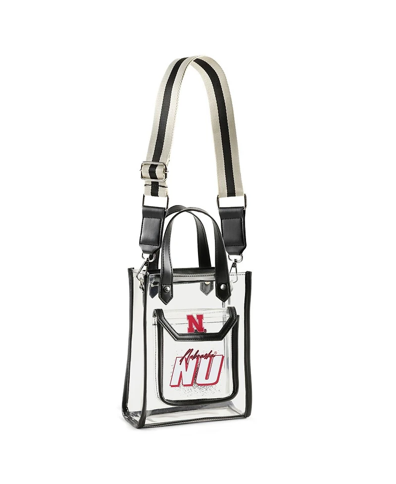 Wear by Erin Andrews Nebraska Huskers Clear Stadium Crossbody Purse with Coin Pouch