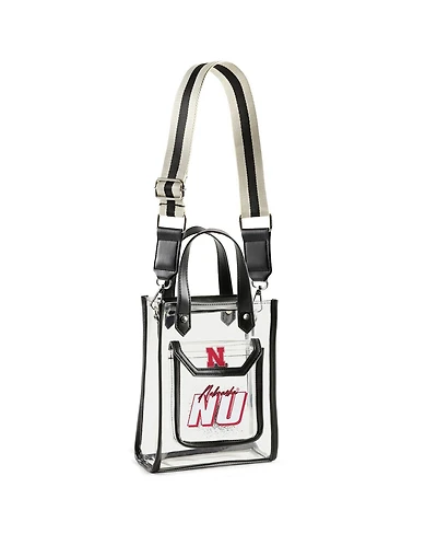 Wear by Erin Andrews Nebraska Huskers Clear Stadium Crossbody Purse with Coin Pouch