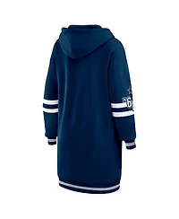 Wear by Erin Andrews Women's Navy Dallas Cowboys Hoodie Dress