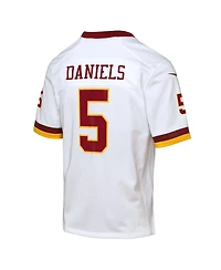 Nike Big Boys and GirlsJayden Daniels White Washington Commanders Game Super Bowl Era Jersey