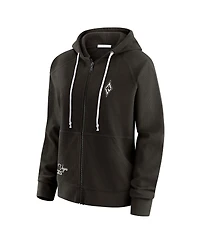 Wear by Erin Andrews Women'sBlack Las Vegas Aces Vintage Full-Zip Raglan Hoodie