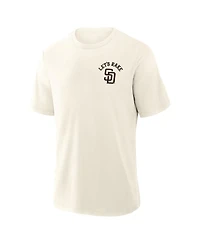 Fanatics Men's Cream San Diego Padres Nostalgia Stadium Slub T-Shirt