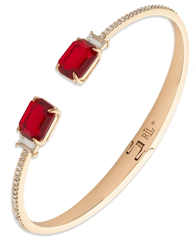 Lauren Ralph Crystal Stone Cuff Bracelet