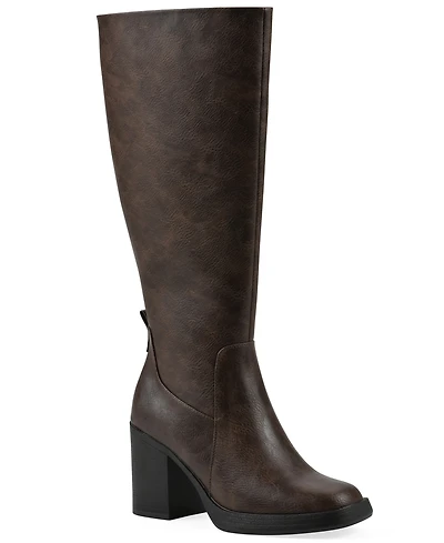 White Mountain Women's Mackle Tall Block Heel Boots