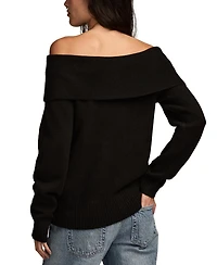 Lucky Brand Women's Cloud Off The Shoulder Pull On Sweater