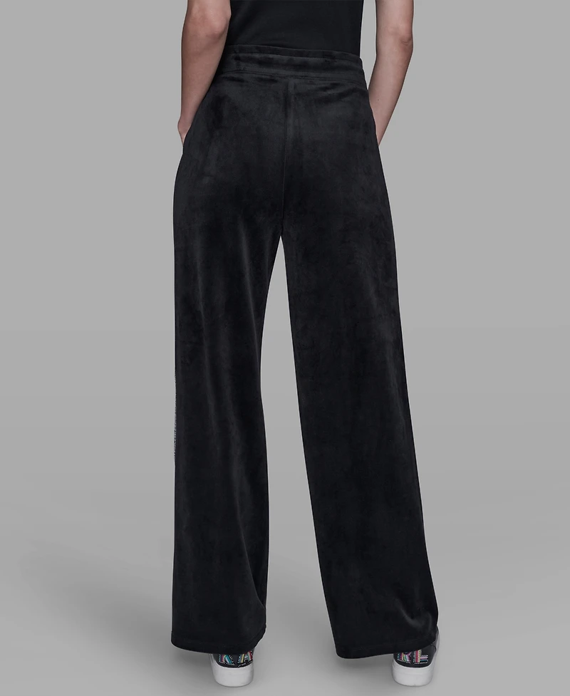 Karl Lagerfeld Paris Women's Pull On Track Pants