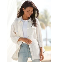 Lascana Women's Boucle Shirt Jacket