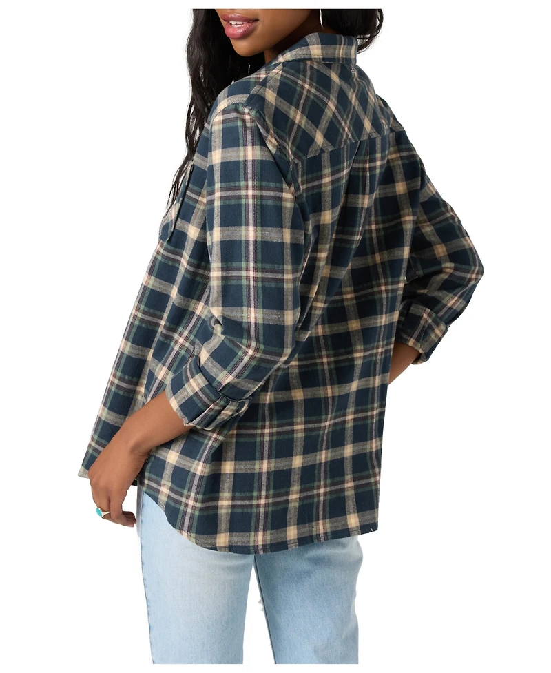 O'Neill Women's Logan Long Sleeve Flannel Shirt