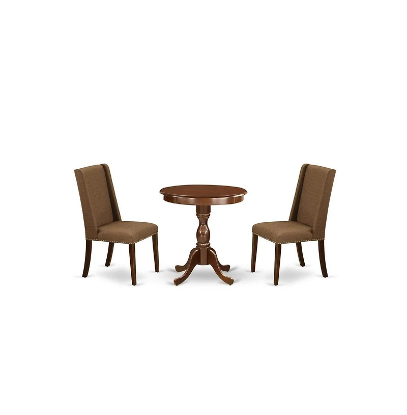 East West Furniture 3-Pc Modern Dining Set