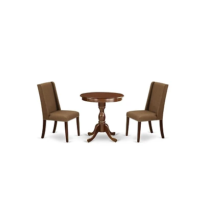 East West Furniture 3-Pc Modern Dining Set