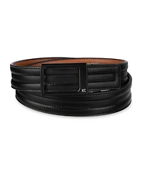 Kenneth Cole Reaction Men's Reversible Compression Plaque Locking Buckle Belt