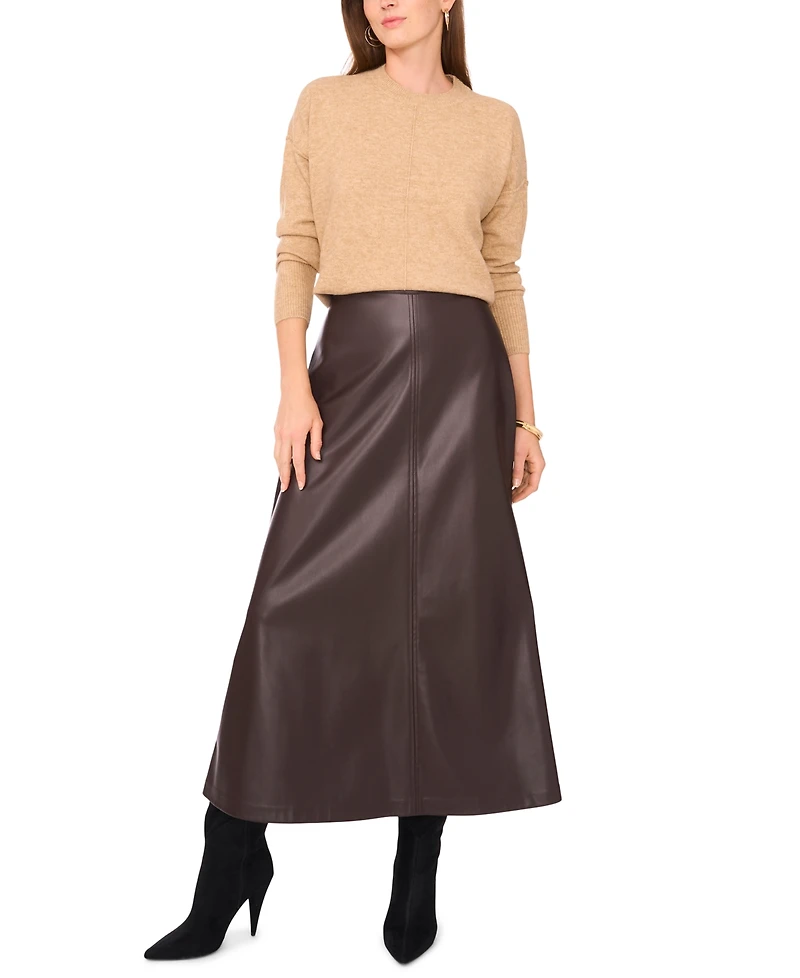 Vince Camuto Women's Cozy Crewneck Long-Sleeve Extend-Shoulder Sweater