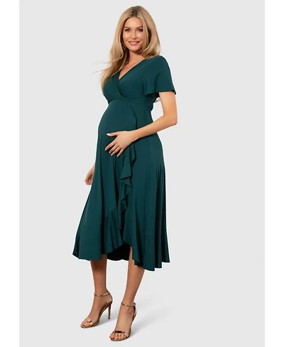 Tiffany Rose Maternity Waterfall Midi Dress