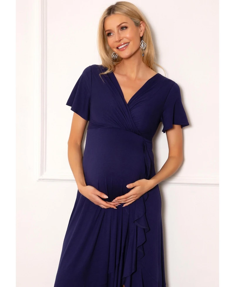Tiffany Rose Maternity Waterfall Midi Dress