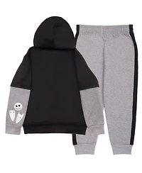 Nightmare Before Christmas Little Boys 2 Piece Fleece Hoodie and Jogger Pants Set