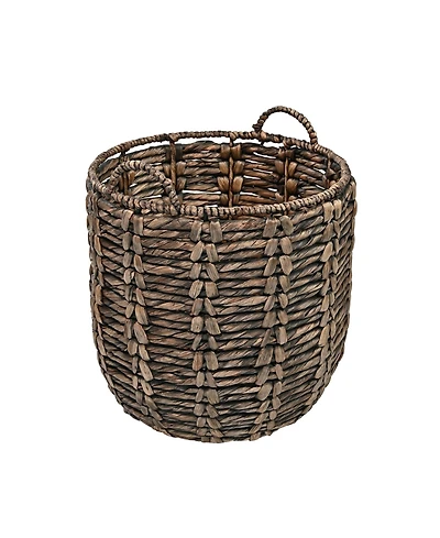 Jonathan Y Laurel 19.49" Bohemian Hand-Woven Abaca Hamper Basket with Handles
