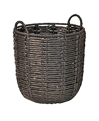 Jonathan Y Laurel 19.49" Bohemian Hand-Woven Abaca Hamper Basket with Handles