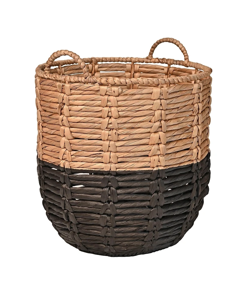 Jonathan Y Laurel 19.49" Bohemian Hand-Woven Abaca Hamper Basket with Handles