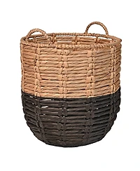 Jonathan Y Laurel 19.49" Bohemian Hand-Woven Abaca Hamper Basket with Handles