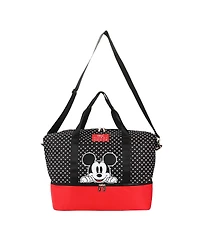 Disney Mickey Mouse Peeking Black 18" Nylon Duffle Bag