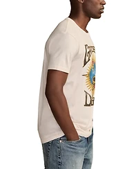 Lucky Brand Men's Grateful Dead Real Skull Crewneck T-Shirt