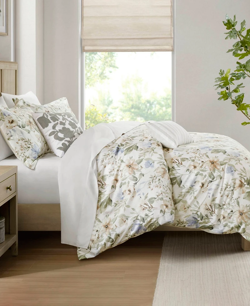 Harbor House Herbal Print 5-Pc. Duvet Cover Set, Full/Queen
